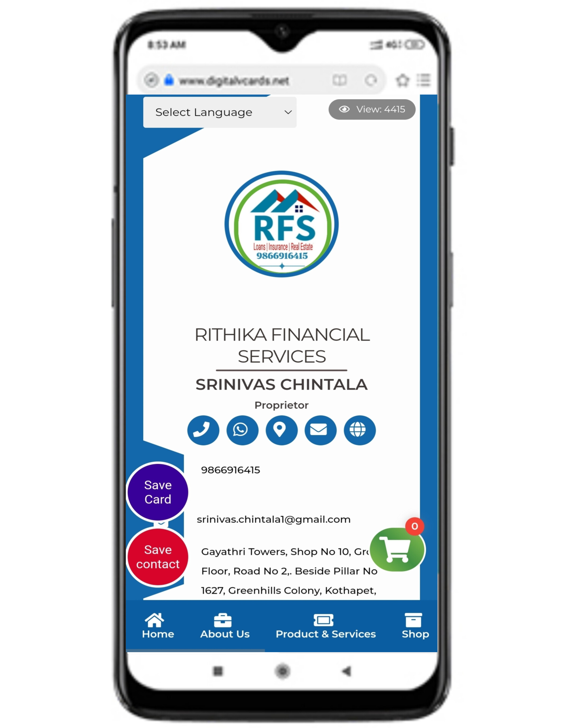 Digital Business Card Template 1 Digital Business Card Template 1