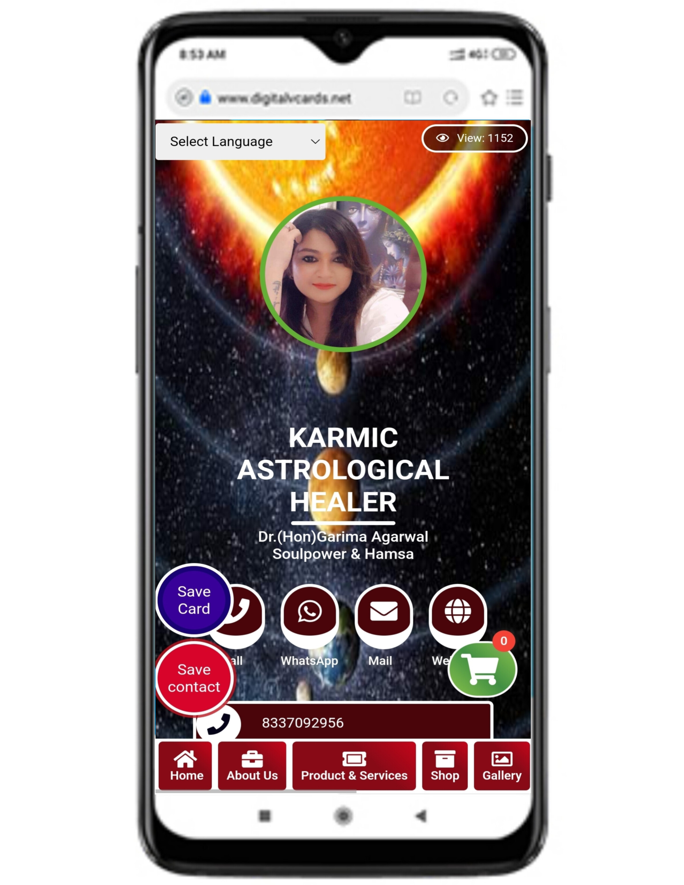 Digital Business Card Template 1 Digital Business Card Template 1