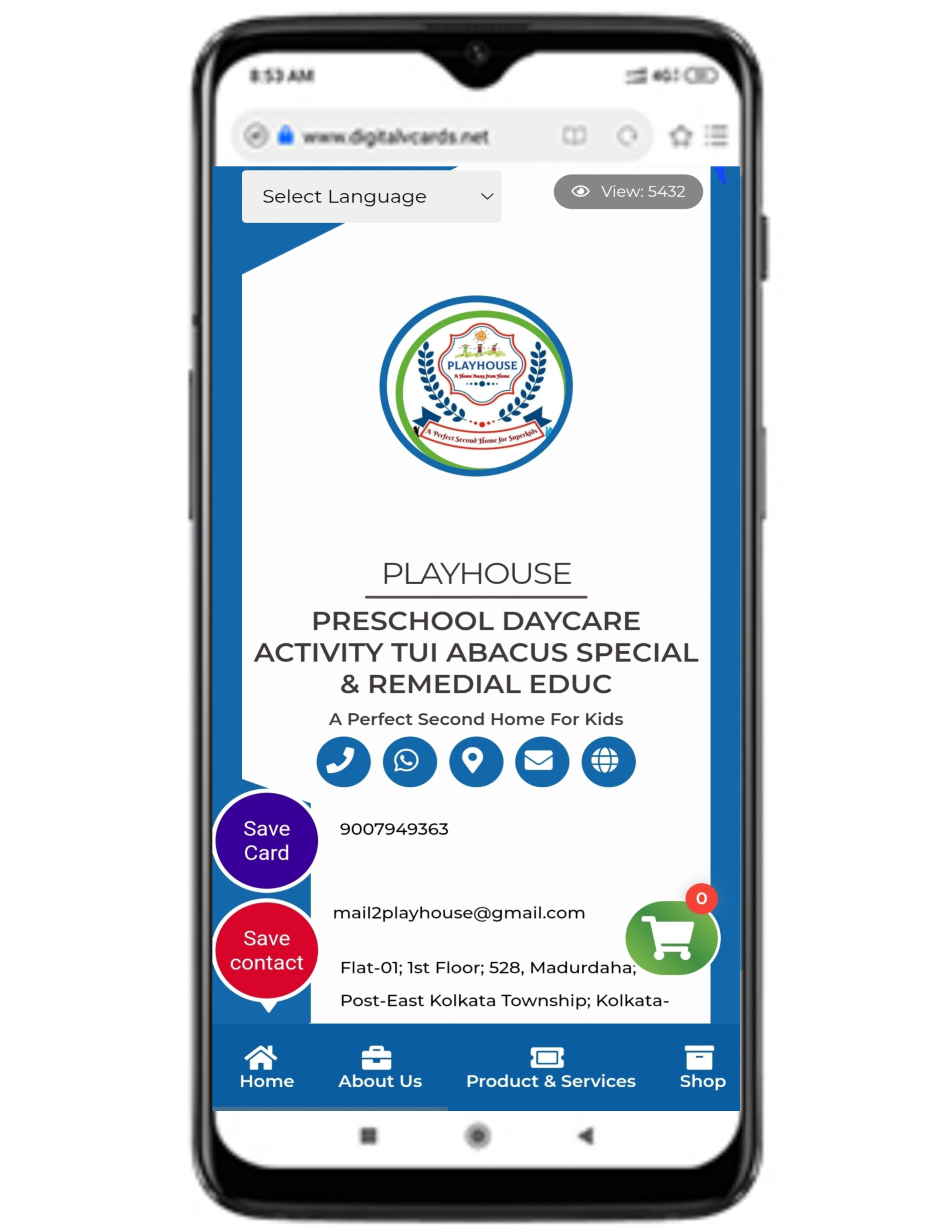 Digital Business Card Template 1 Digital Business Card Template 1